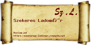 Szekeres Ladomér névjegykártya